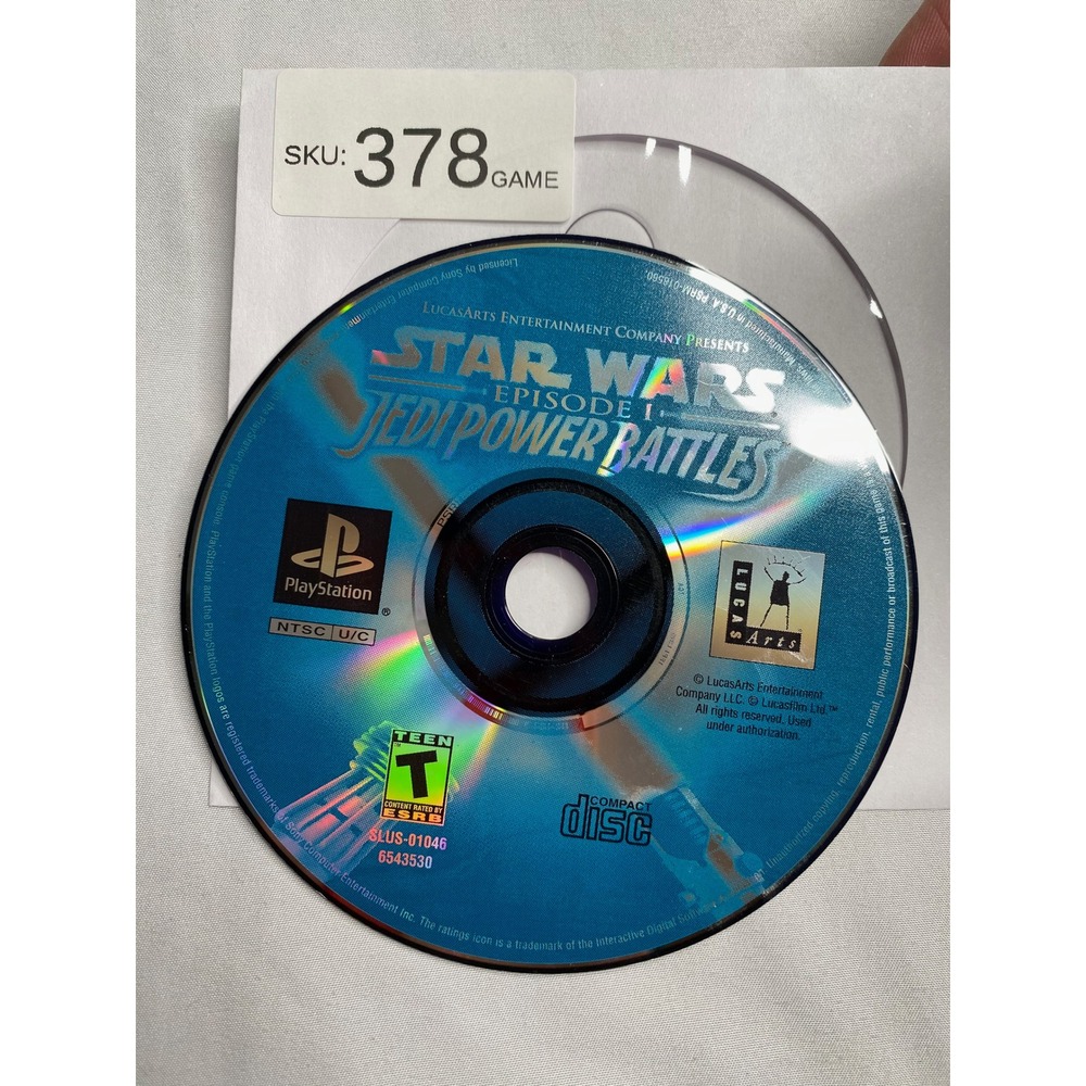 Star Wars Episode I Jedi Power Battles Sony PlayStation PS1 Disc Only